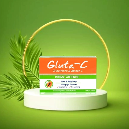 Gluta-C Intense Whitening Soap with Papaya Enzyme-55g-Green-2