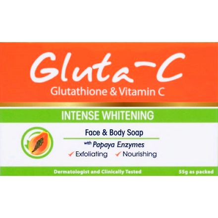 Gluta-C Intense Whitening Soap with Papaya Enzyme-120g-Green-1