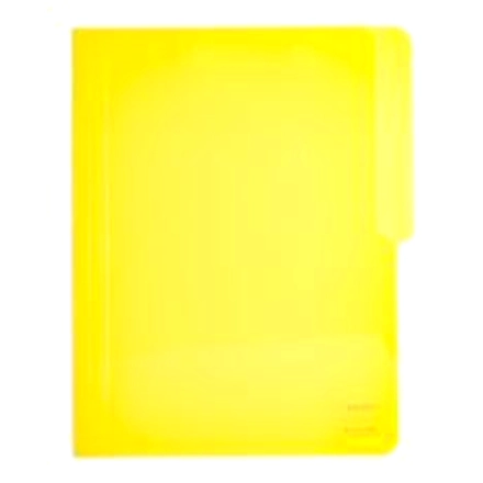 Evo Plastic Folder Short-Yellow-1