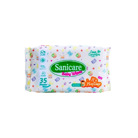 Sanicare Playtime Baby Wipes Crisp Cucumber Scent-11335462