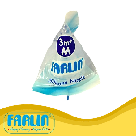 Farlin Feeding Nipple Improved Silicone-Medium-1