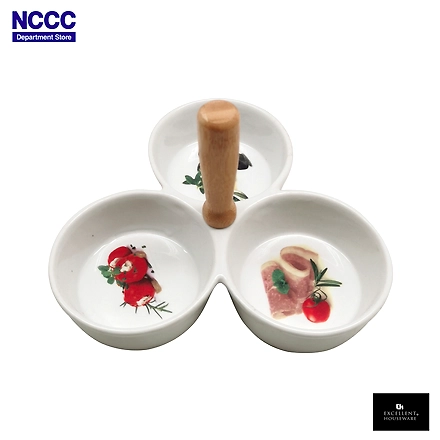 Snack Dish Porcelain HS-White-200mmx360mm-1