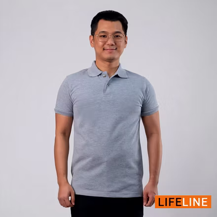 Lifeline Basic Polo Shirt-Lacoste-XL-Heather Gray-2