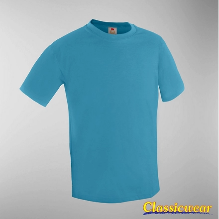 Classic Wear Basic T-Shirt-Blue Ice-XS-Combed Cotton-1