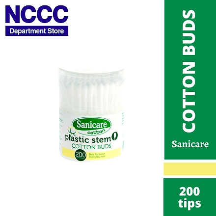 Sanicare Plastic Stem Cotton Buds-10263115