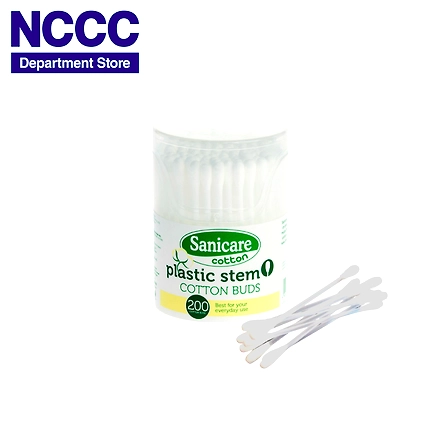 Sanicare Plastic Stem Cotton Buds-200 Tips-2