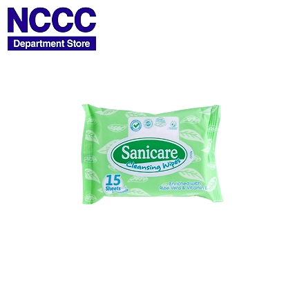 Sanicare Cleansing Wipes w/ Aloe Vera &amp; Vit. E-10748746