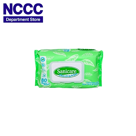 Sanicare Cleansing Wipes w/ Aloe Vera &amp; Vit. E-10748748