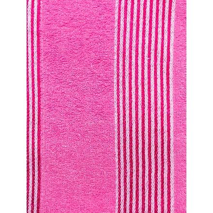 Highly Absorbent Bath Towel, Pink Plain With Line Design-Pink-Cotton-1
