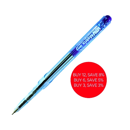 HBW Matrix Retractable Ballpen Blue-1 pc.-1