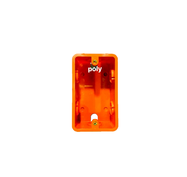 Poly Red Orange Utility Box 