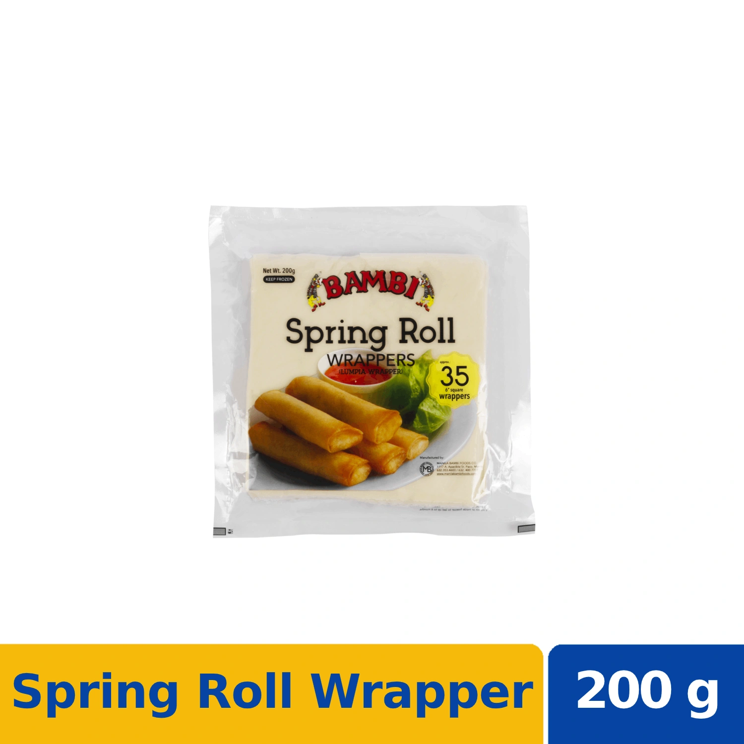 Bambi Spring Roll Wrappers 300g