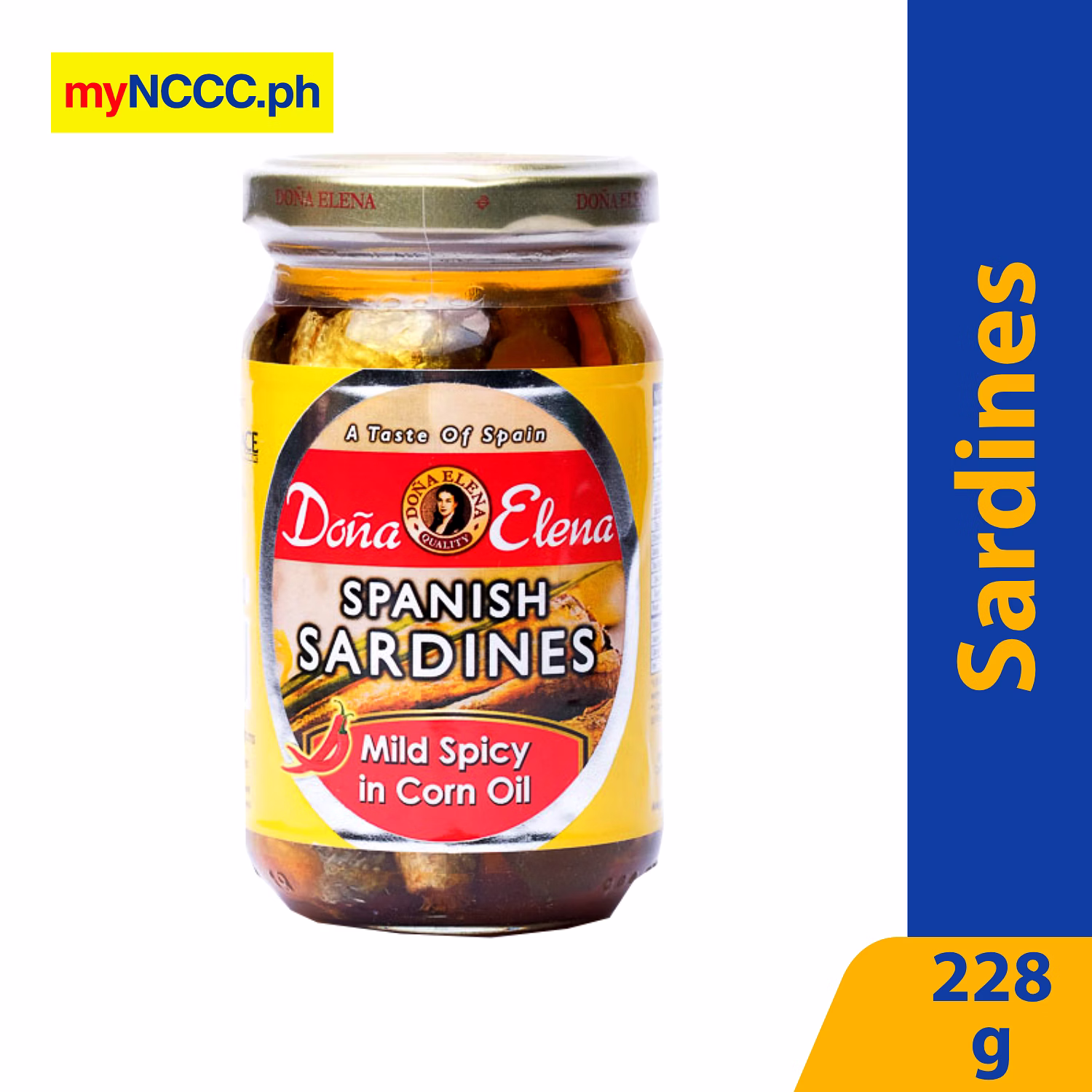 Doña Elena Spanish Sardines in Mild Spicy Corn Oil 228g Palawan Mall