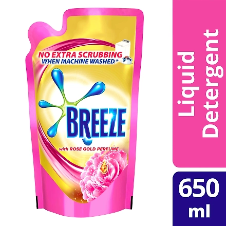 Breeze Liquid Detergent Rose Gold Perfume 650ML-11445078