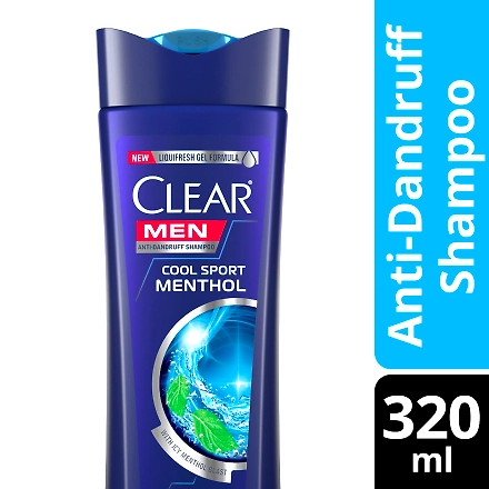 Clear Cool Sport Menthol Anti-Dandruff Shampoo 320ML-11528841