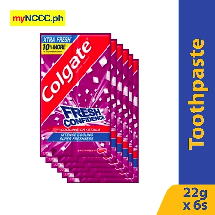 Colgate Toothpaste Fresh Confidence with Cooling Crystals Spicy Fresh Twin Pack 22gx6s-10456229