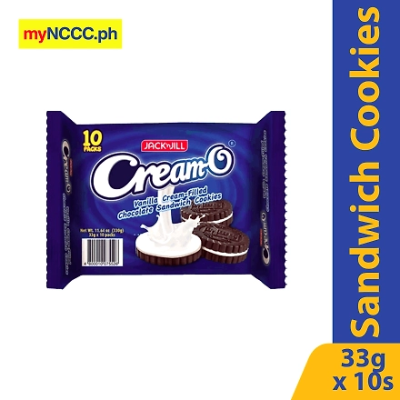 Cream-O Vanilla Cream-Filled Chocolate Sandwich Cookies 33gx10s-10074416