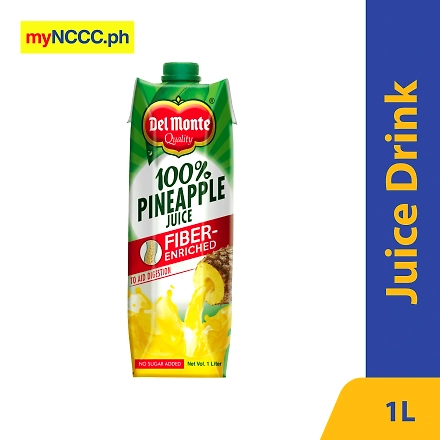 Del Monte Juice Drink 100% Pineapple Juice Fiber Enriched 1L-11292352