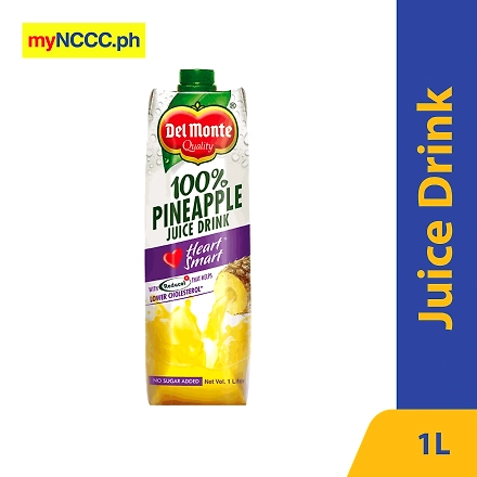 Del Monte Juice Drink 100% Pineapple Juice Heart Smart 1L-11292692