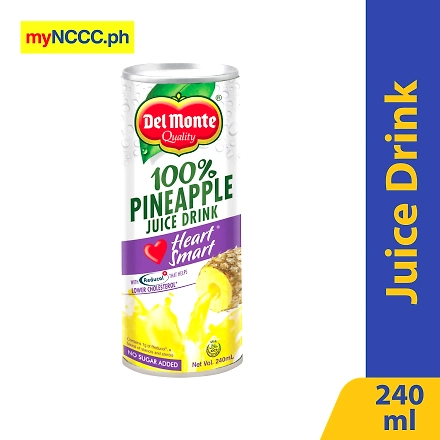 Del Monte Juice Drink 100% Pineapple Juice with Reducol 240ml-10499297