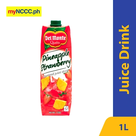 Del Monte Juice Drink Pineapple Strawberry Tetra 1L-10990733
