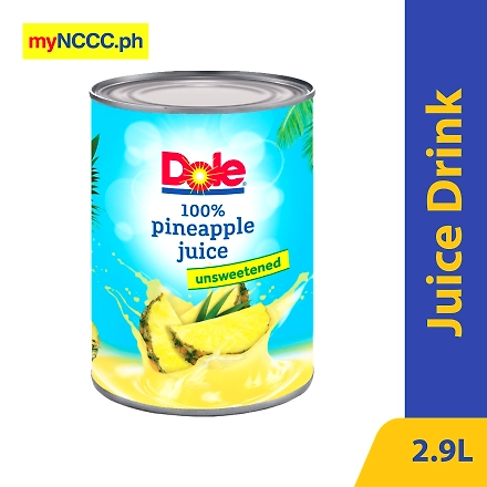 Dole 100% Pineapple Juice Unsweetened #10 2.9L-10122282