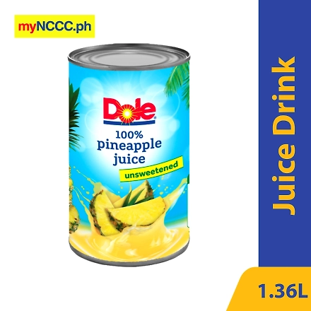 Dole 100% Pineapple Juice Unsweetened 1.36L-10122305