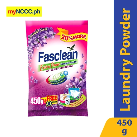 Fasclean Detergent Powder with Fabcon 450g-11366534