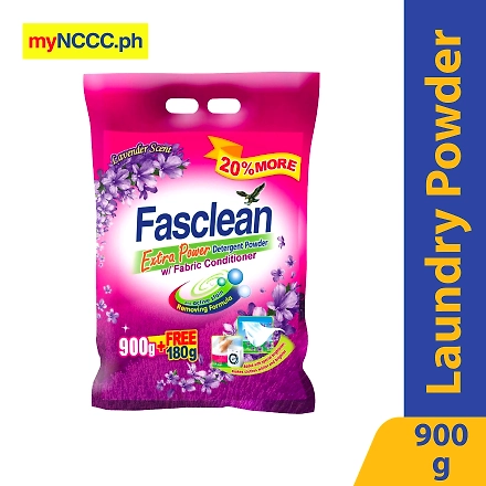 Fasclean Detergent Powder with Fabcon 900g-11366535