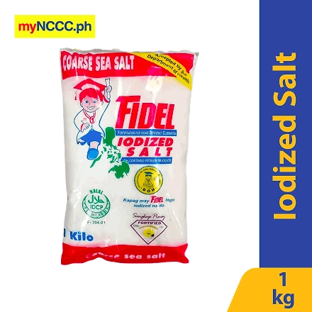 Fidel Iodized Salt Coarse 1kg-10027105
