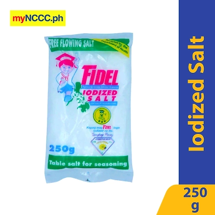 Fidel Iodized Salt Free Flowing 250g-10258262