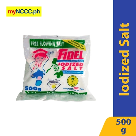 Fidel Iodized Salt Free Flowing 500g-10258265