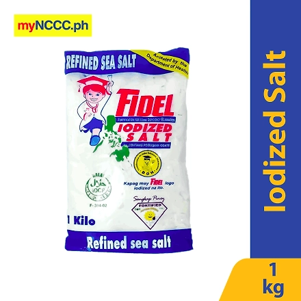 Fidel Iodized Salt Refined 1kg-10027131