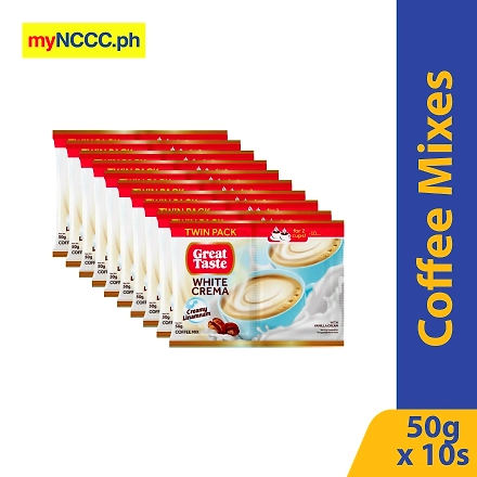 Great Taste Coffee Mix White Crema with Vanilla Cream Twin Pack 50gx10s-11434958