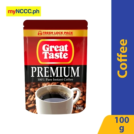Great Taste Instant Premium Pure Coffee Pouch 100g-10057646