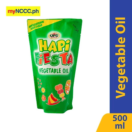 Hapi Fiesta Vegetable Oil Stand-up Pouch 500ml-11062581