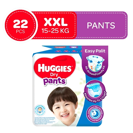 Huggies Baby Diaper Pants Dry Economy XXL 22s-11054357