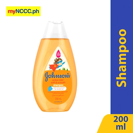 Johnson &amp; Johnson Active Kids Soft &amp; Smooth Shampoo 200ml-10046041