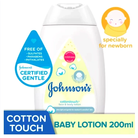 Johnson &amp; Johnson Baby Lotion Face &amp; Body Cottontouch 200ml-11490575