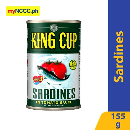 King Cup Sardines in Tomato Sauce Easy-open Can 155g-11127600