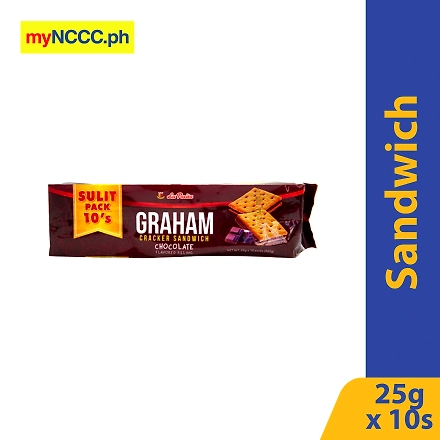 La Pacita Graham Chocolate Flavored Filling Sulit Pack 25gx10s-11329445