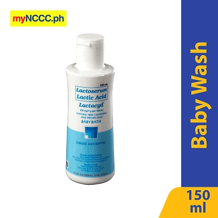 Lactacyd Liquid Natural Skin Cleansing and Protection Baby Bath Antiseptic 150ml-10050513