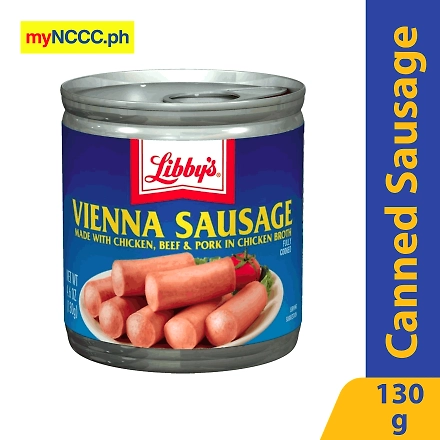 Libby's Vienna Sausage Made with Chicken, Beef &amp; Pork in Chicken Broth 130g-10754582