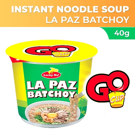 Lucky Me! Go Cup Mini Instant Noodle Soup Lapaz Batchoy 40g-10042499