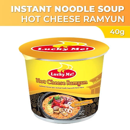 Lucky Me! Instant Noodle Soup Hot Cheese Ramyun 40g-11542191
