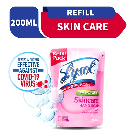 Lysol Hand Soap Antibacterial Skincare Refill 200ml-10784525