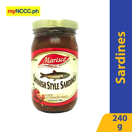 Marisco Spanish Style Sardines in Hot Corn Oil &amp; Tomato Sauce 240g-11597651