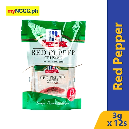 McCormick Red Pepper Crushed Stand-up Pouch36gx12s-11283909