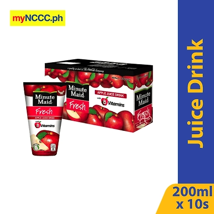 Minute Maid Fresh Apple Juice Drink 200mlx10s-11273487