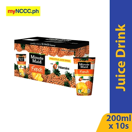 Minute Maid Fresh Pineapple Juice Drink 200mlx10s-11427100